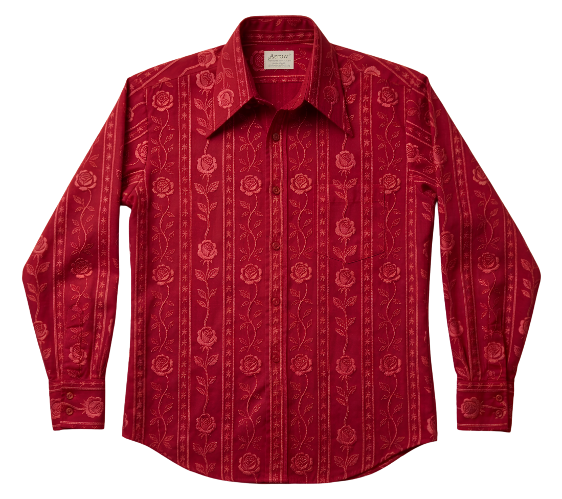 Embroidered Long Sleeve Shirt — Classic Button-Down Work & Casual Shirt