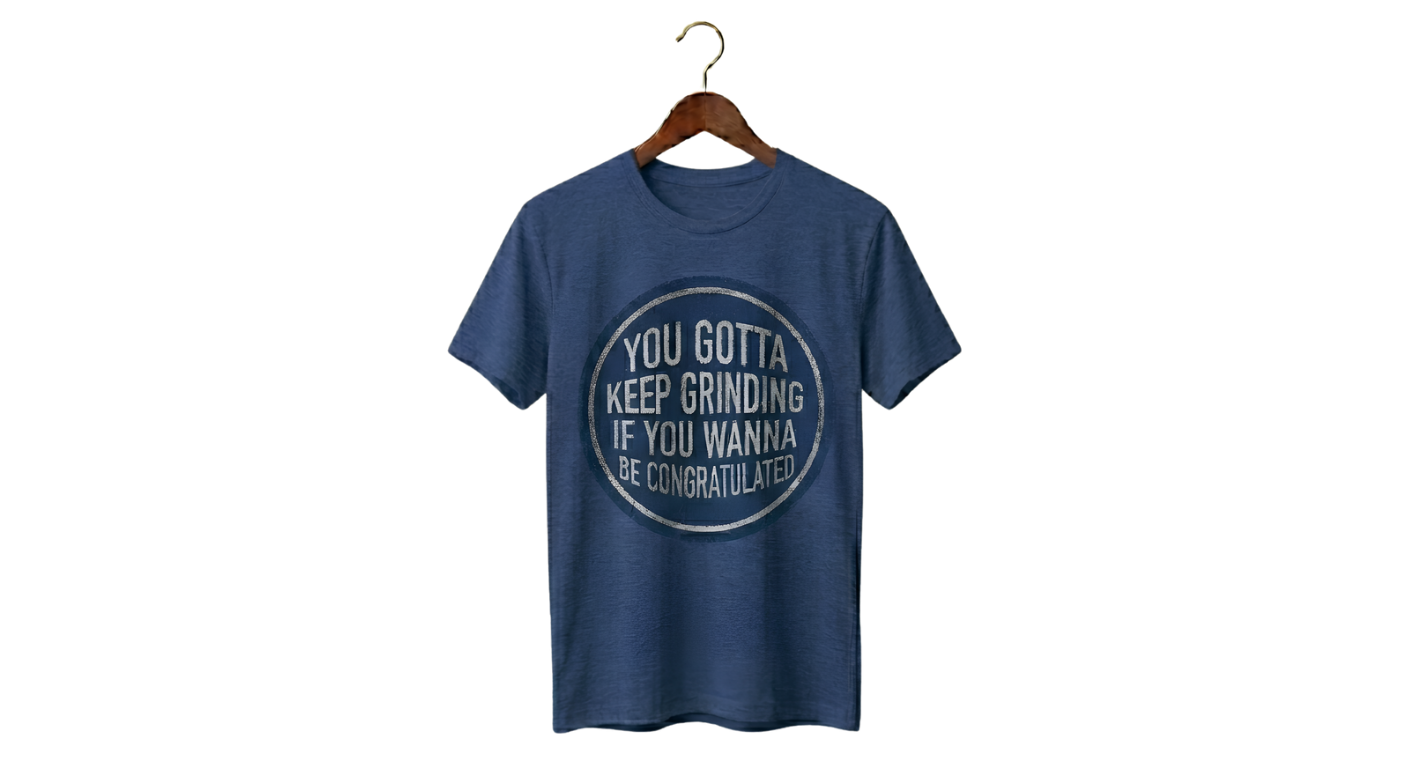 Mini Tee Graphic T-Shirt — Minimal Hanging Shirt Design