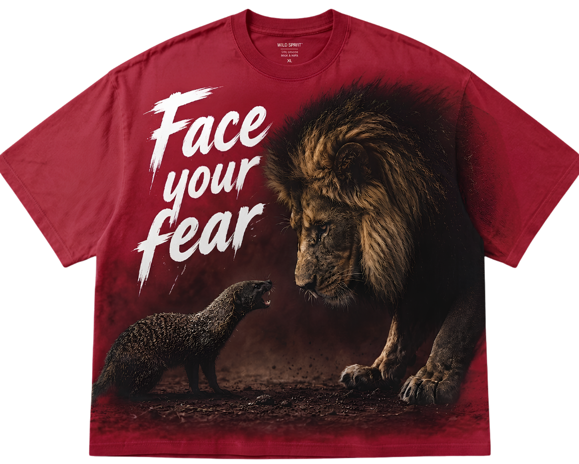 Lion 'Face Your Fear' T-Shirt