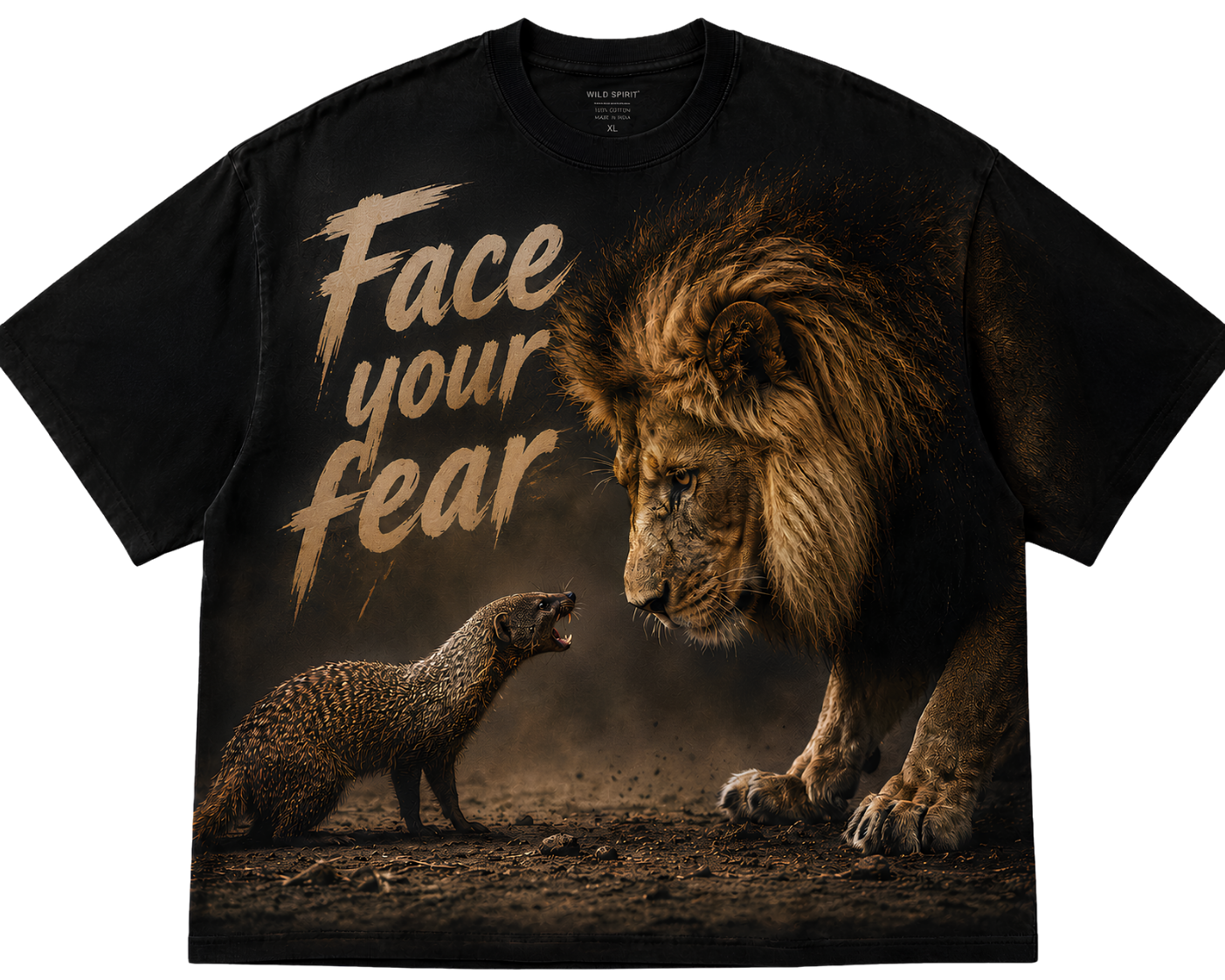 Lion 'Face Your Fear' T-Shirt