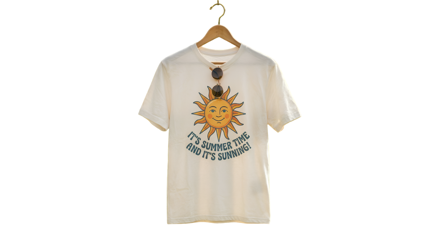 T-Shirt — Vintage Camper Van Sunset Graphic
