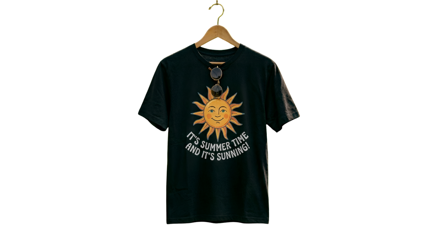 T-Shirt — Vintage Camper Van Sunset Graphic