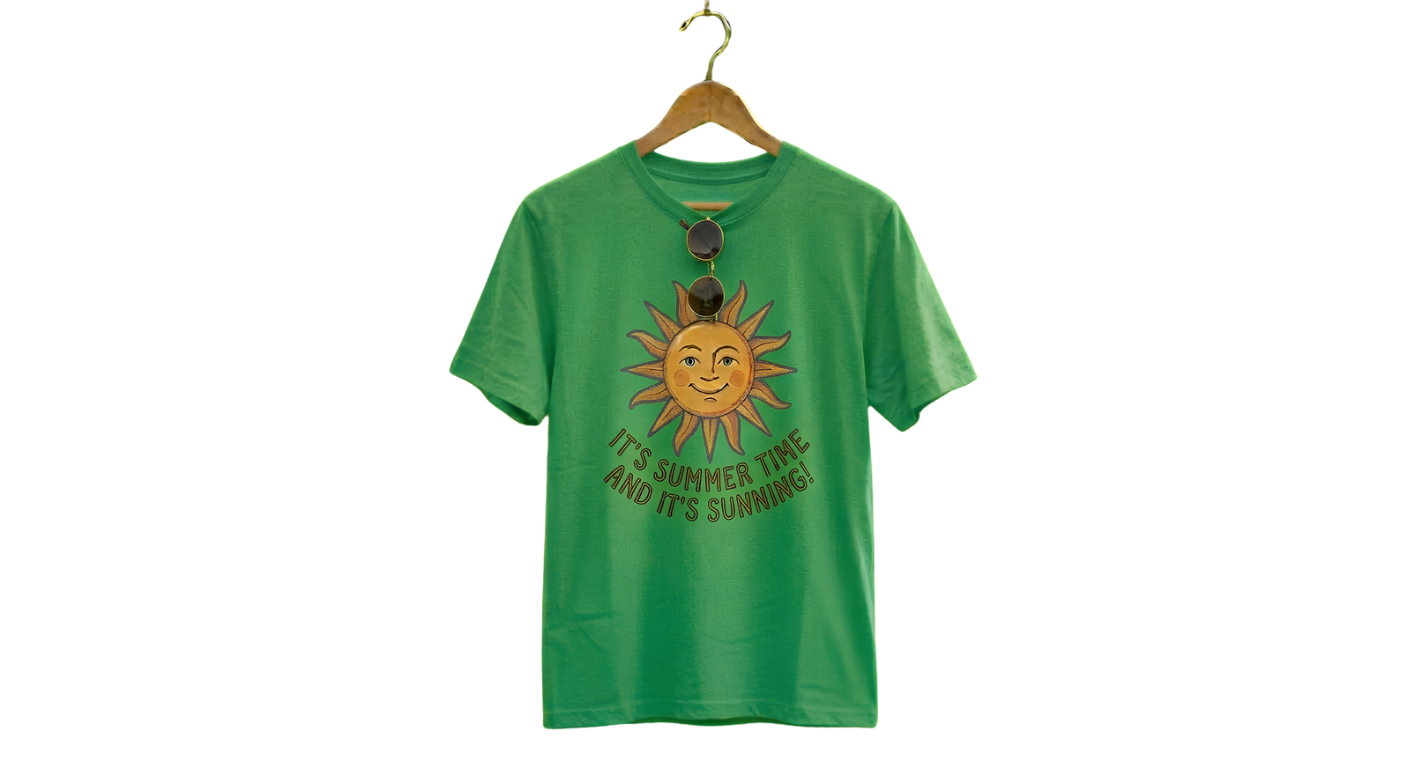 T-Shirt — Vintage Camper Van Sunset Graphic