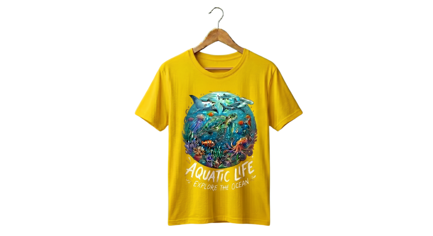 Graphic Tee — Vintage Ocean Wave Tee