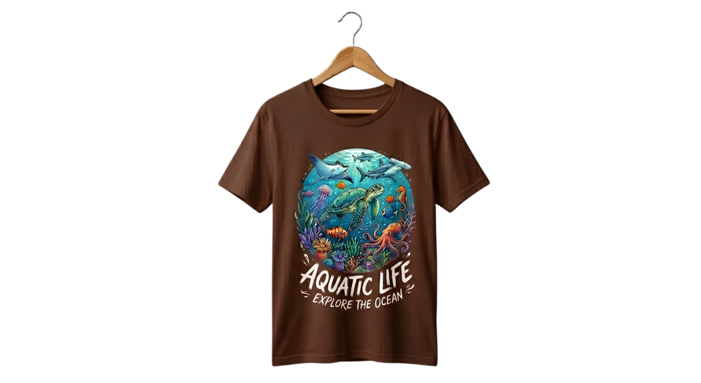 Graphic Tee — Vintage Ocean Wave Tee