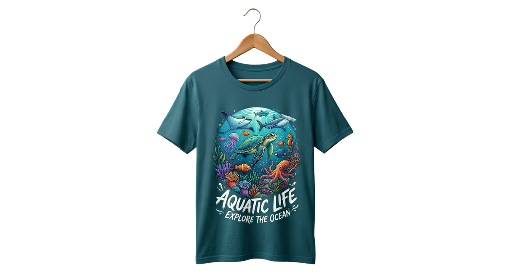 Graphic Tee — Vintage Ocean Wave Tee
