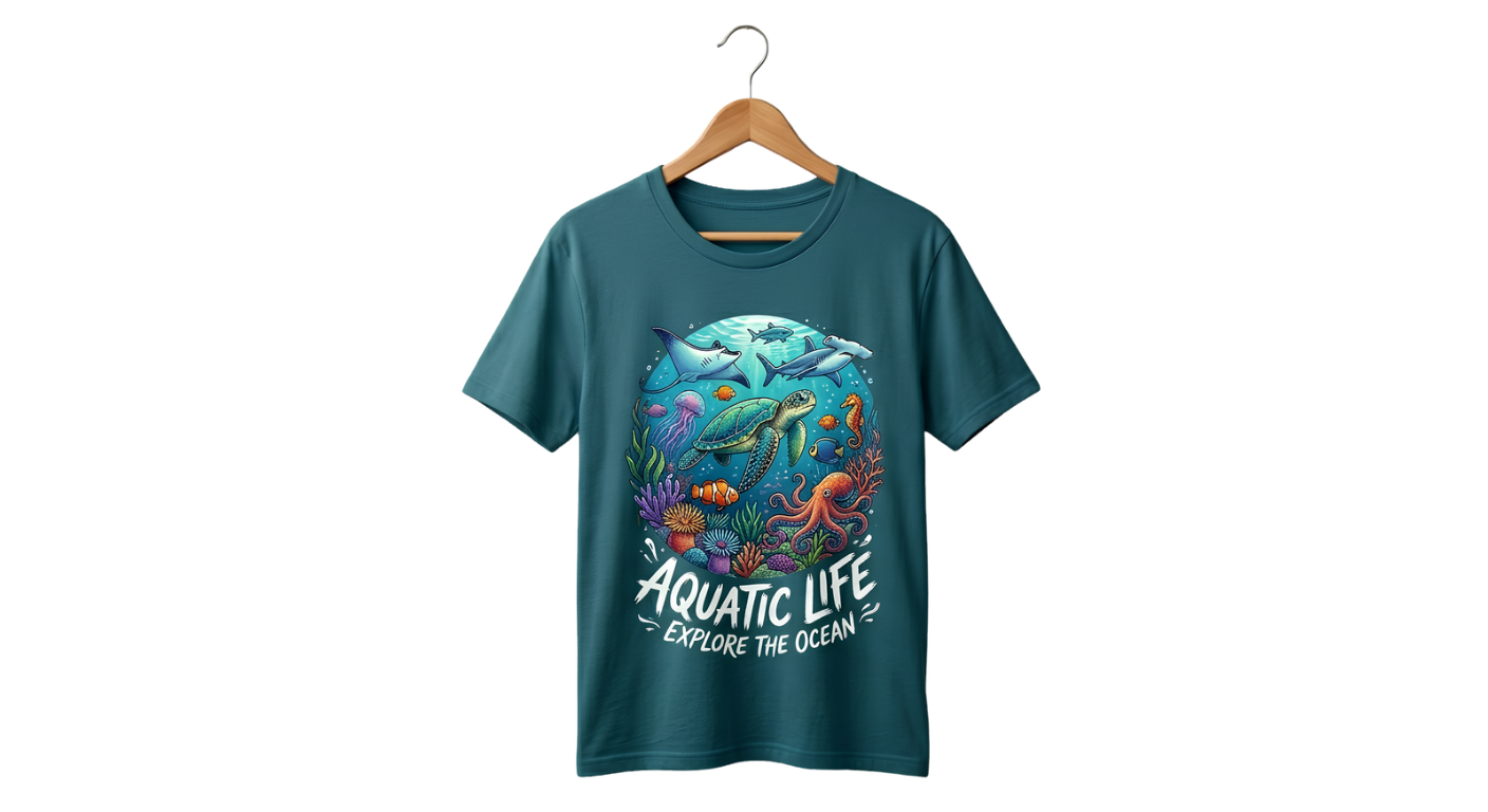 Graphic Tee — Vintage Ocean Wave Tee