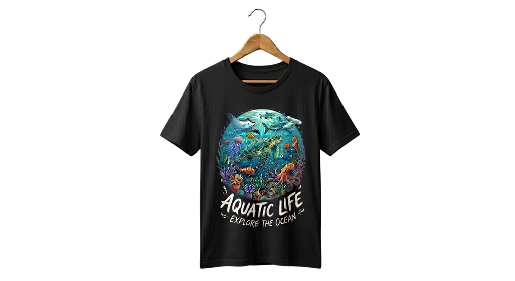 Graphic Tee — Vintage Ocean Wave Tee