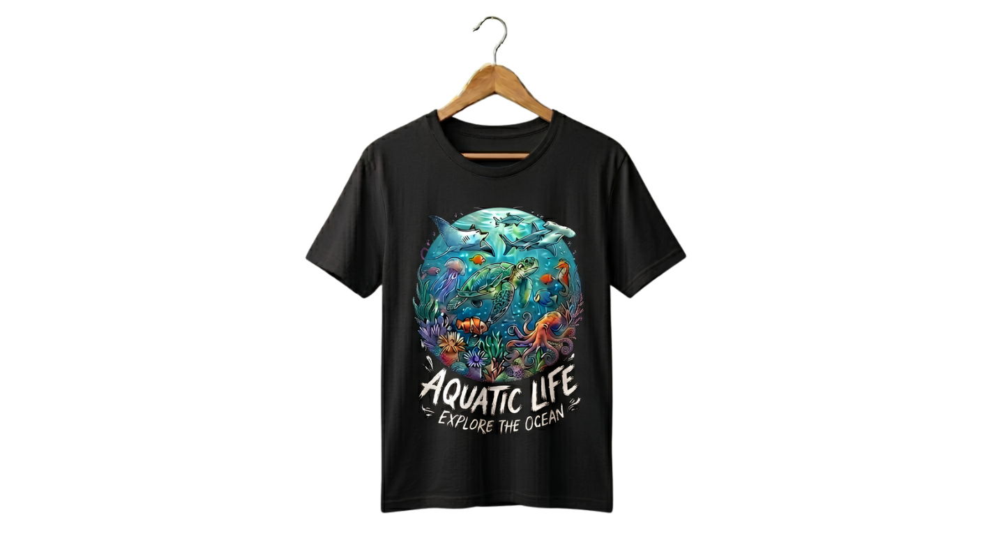 Graphic Tee — Vintage Ocean Wave Tee