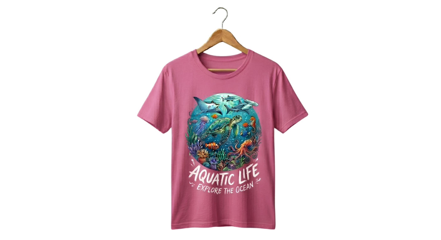 Graphic Tee — Vintage Ocean Wave Tee