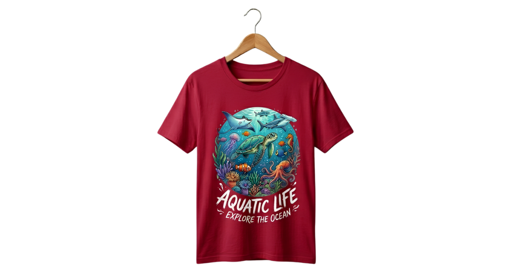 Graphic Tee — Vintage Ocean Wave Tee