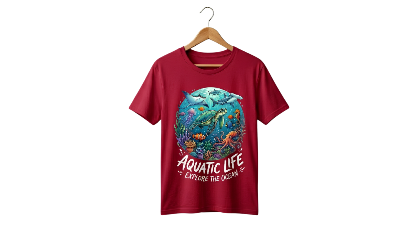 Graphic Tee — Vintage Ocean Wave Tee