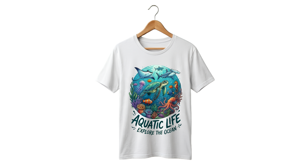 Graphic Tee — Vintage Ocean Wave Tee