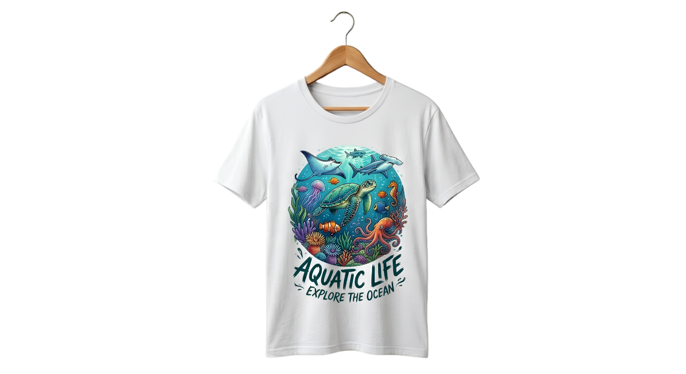 Graphic Tee — Vintage Ocean Wave Tee