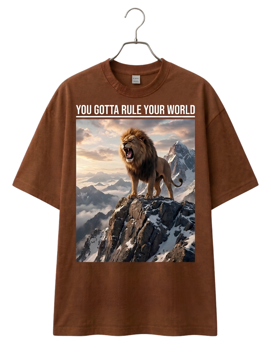T-Shirt — Vintage Mountain Lion Photo Tee (Wilderness Explorer)
