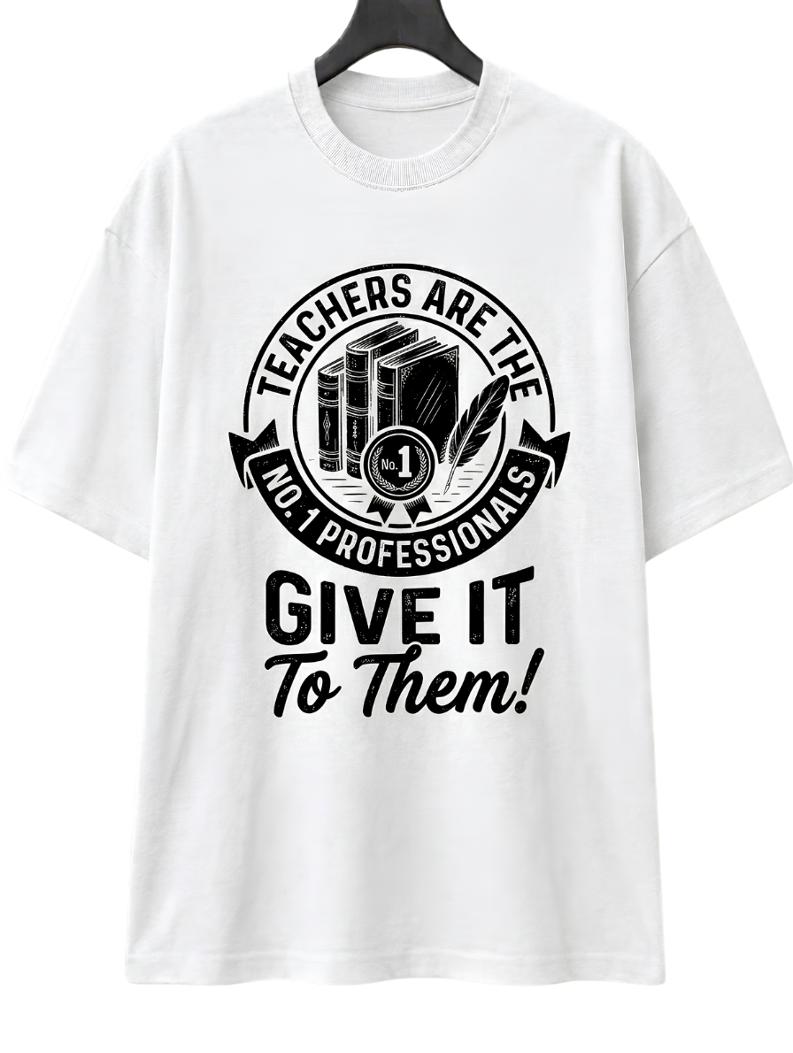 Boxy Tee — 'Give It To Them' Vintage Camera Graphic T‑Shirt