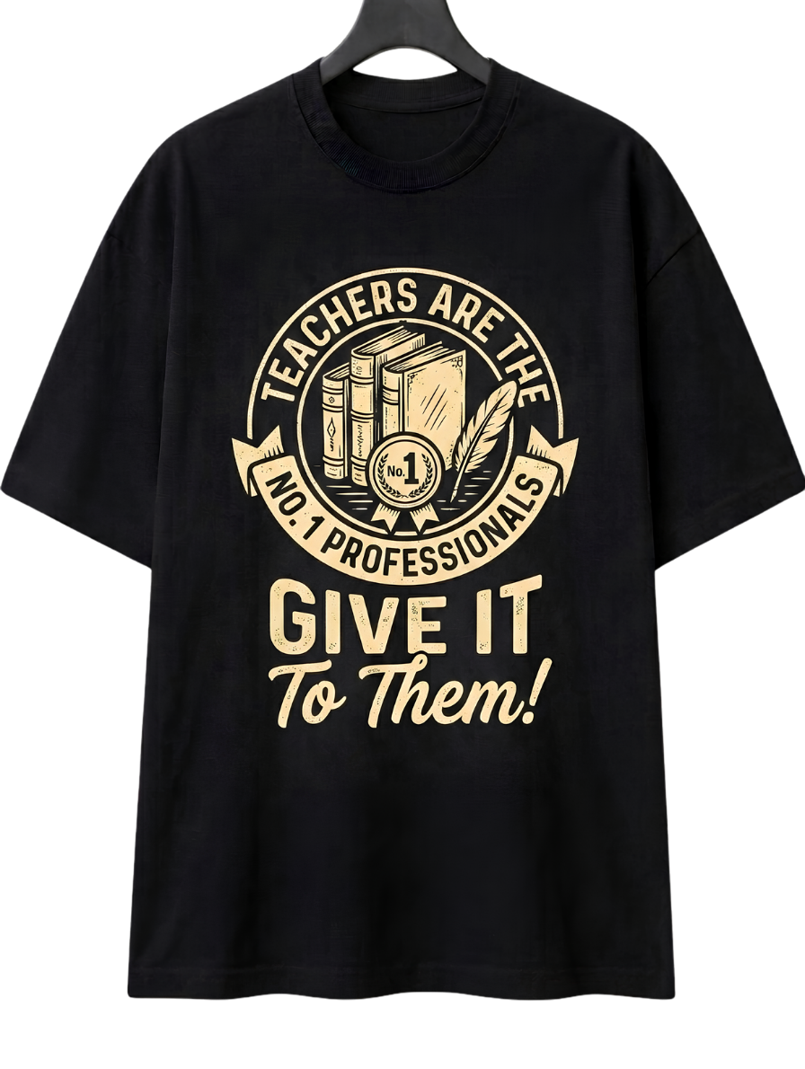 Boxy Tee — 'Give It To Them' Vintage Camera Graphic T‑Shirt
