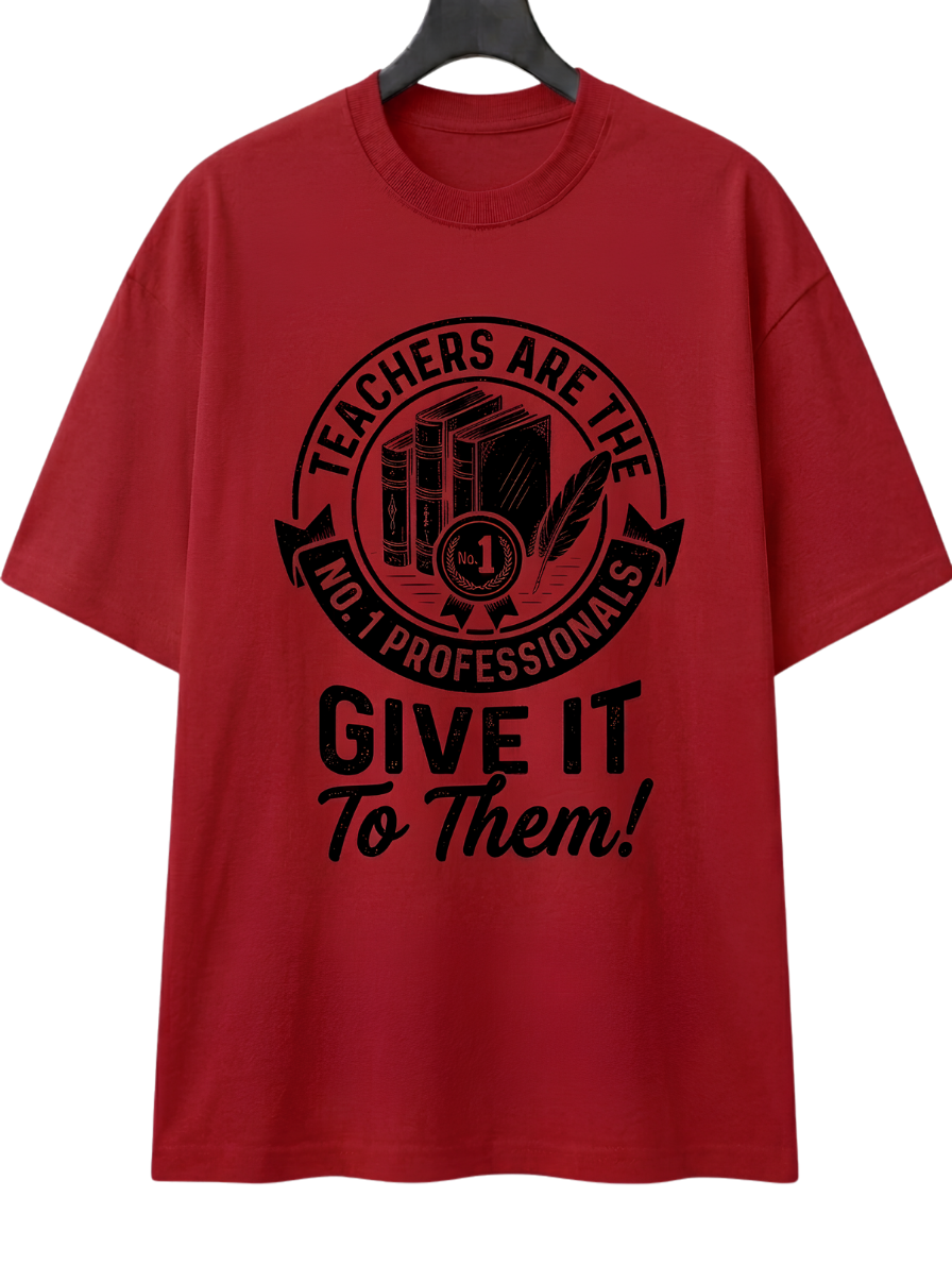 Boxy Tee — 'Give It To Them' Vintage Camera Graphic T‑Shirt