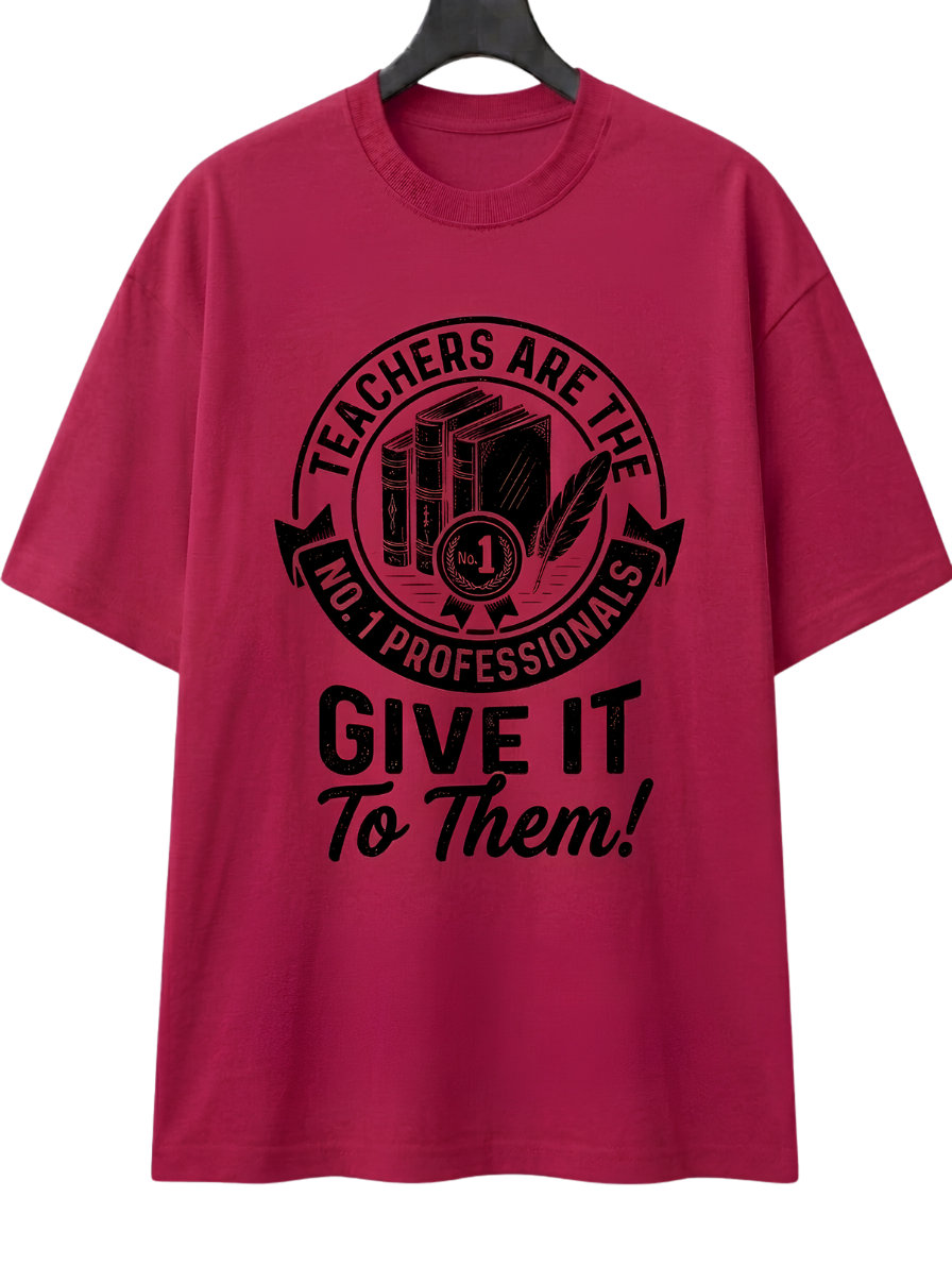 Boxy Tee — 'Give It To Them' Vintage Camera Graphic T‑Shirt