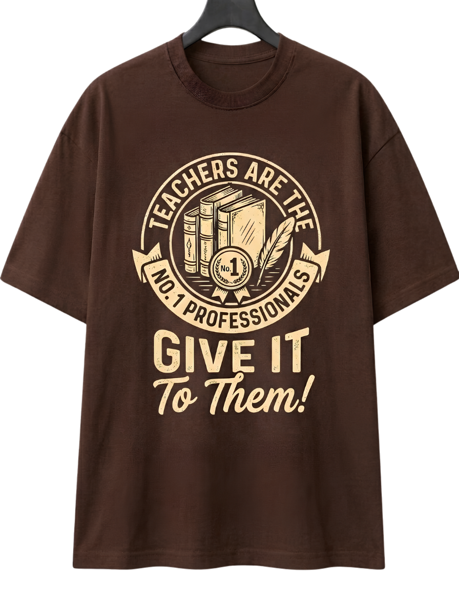 Boxy Tee — 'Give It To Them' Vintage Camera Graphic T‑Shirt