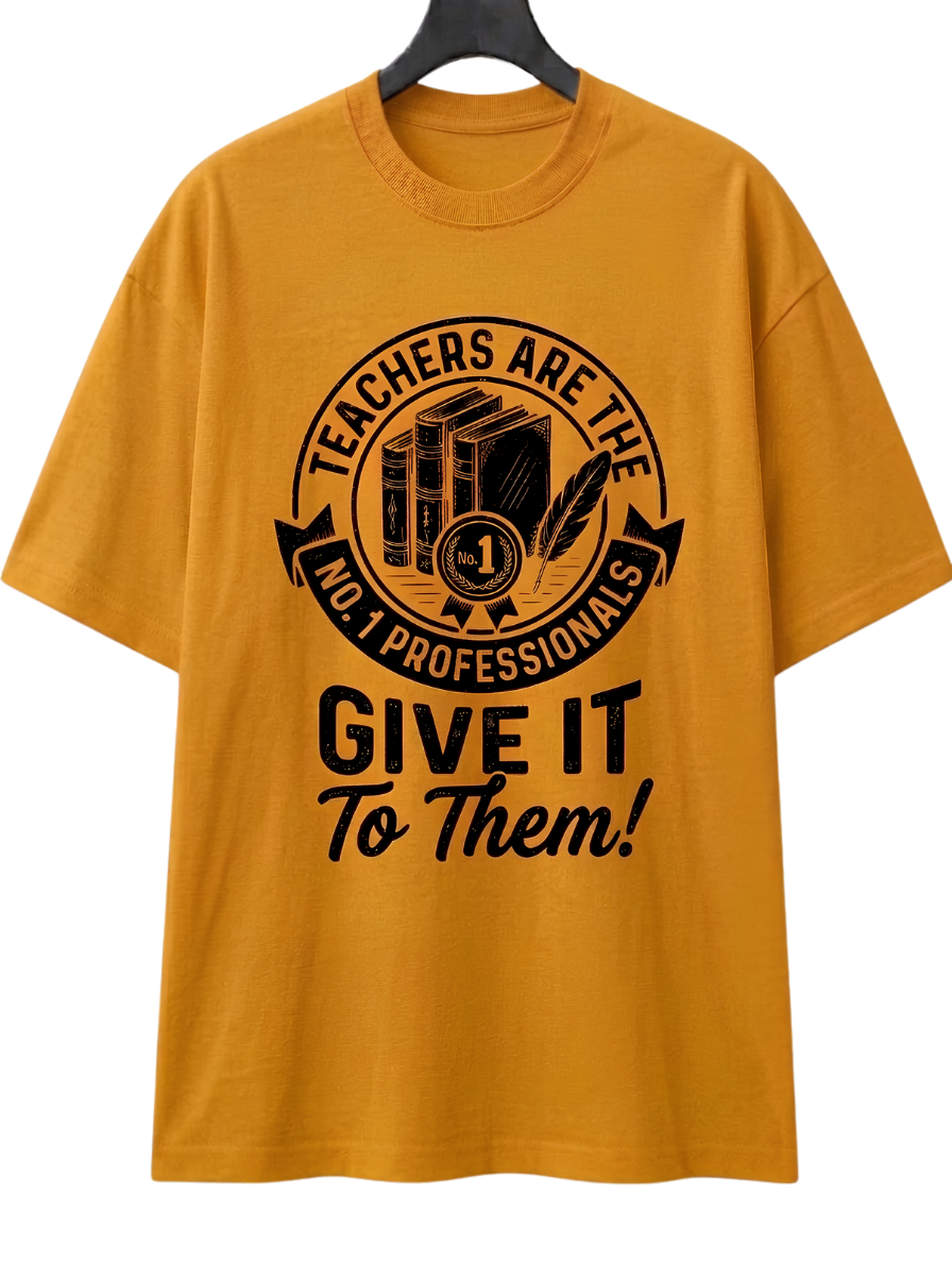 Boxy Tee — 'Give It To Them' Vintage Camera Graphic T‑Shirt