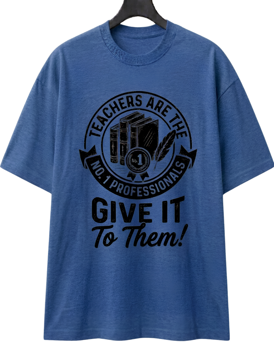 Boxy Tee — 'Give It To Them' Vintage Camera Graphic T‑Shirt