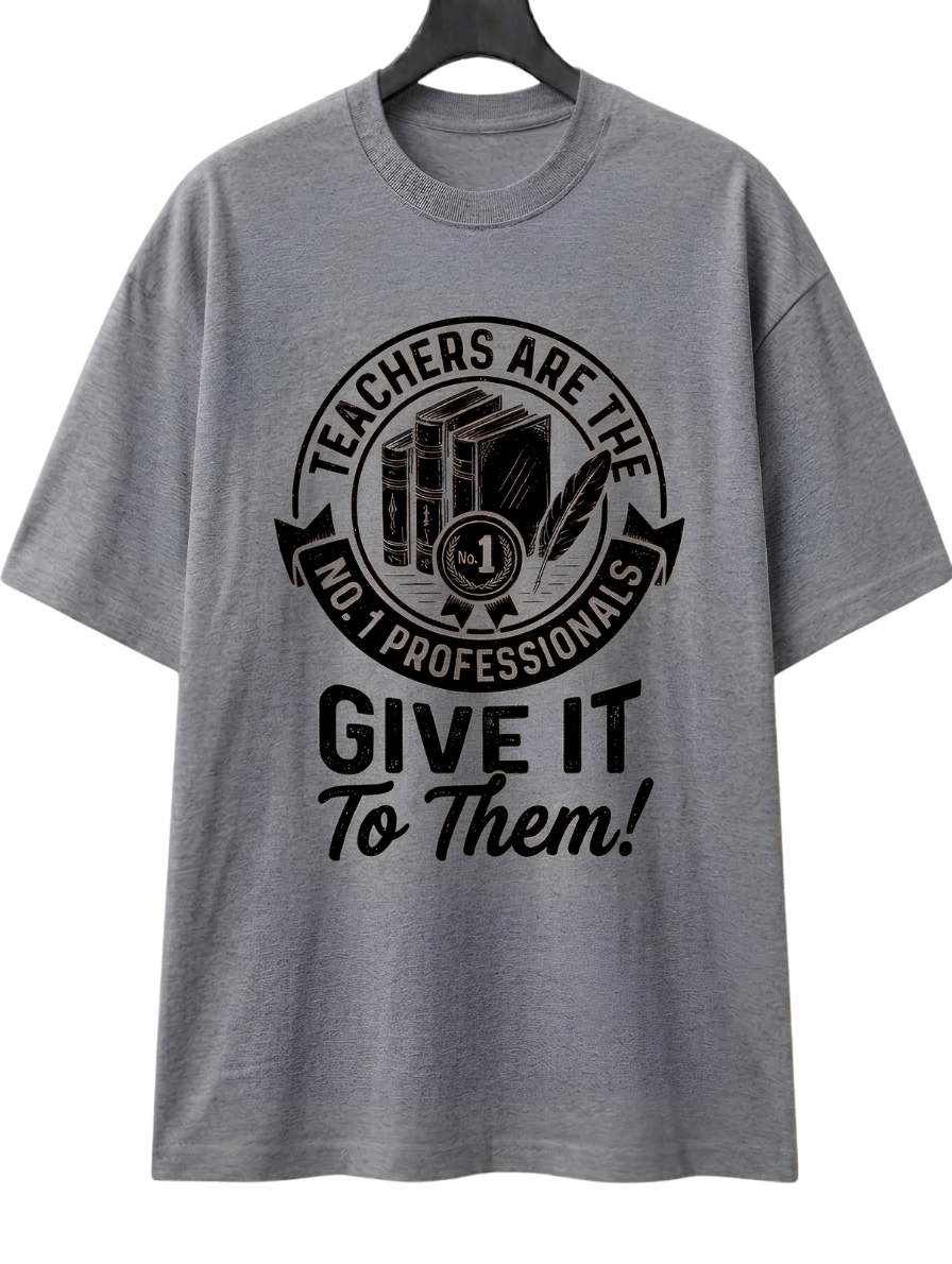 Boxy Tee — 'Give It To Them' Vintage Camera Graphic T‑Shirt