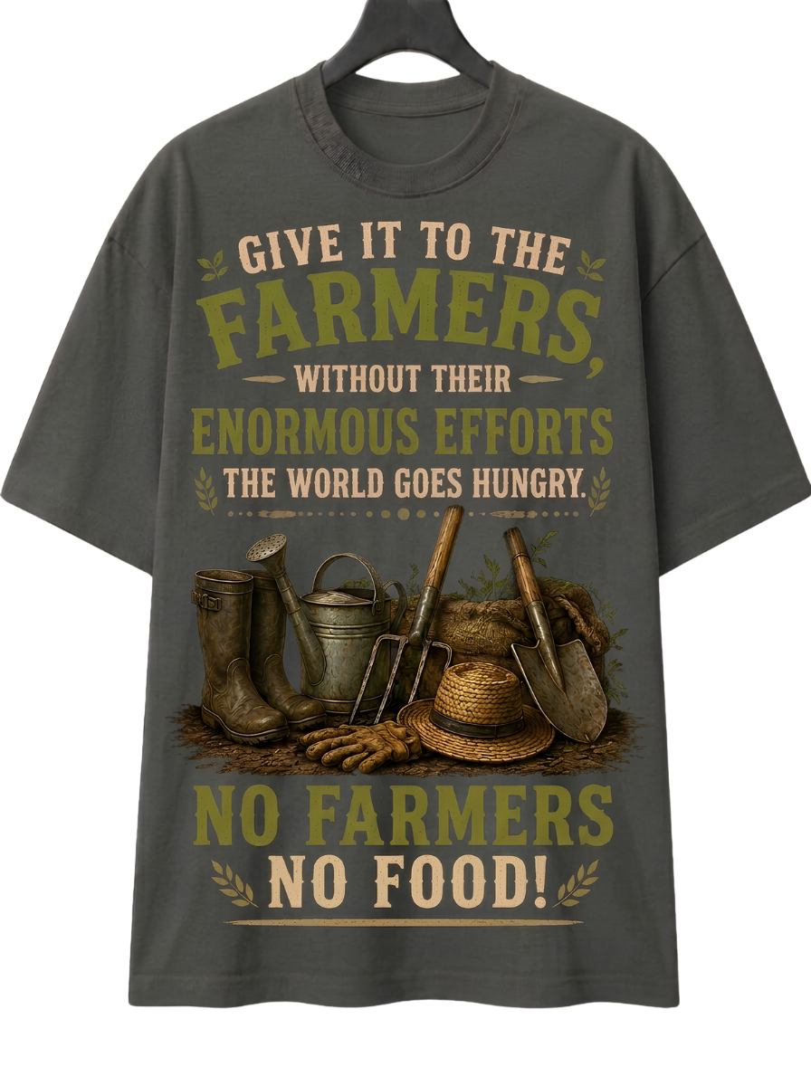 Farmers Matter T-Shirt — "No Farmers No Food" Graphic Tee