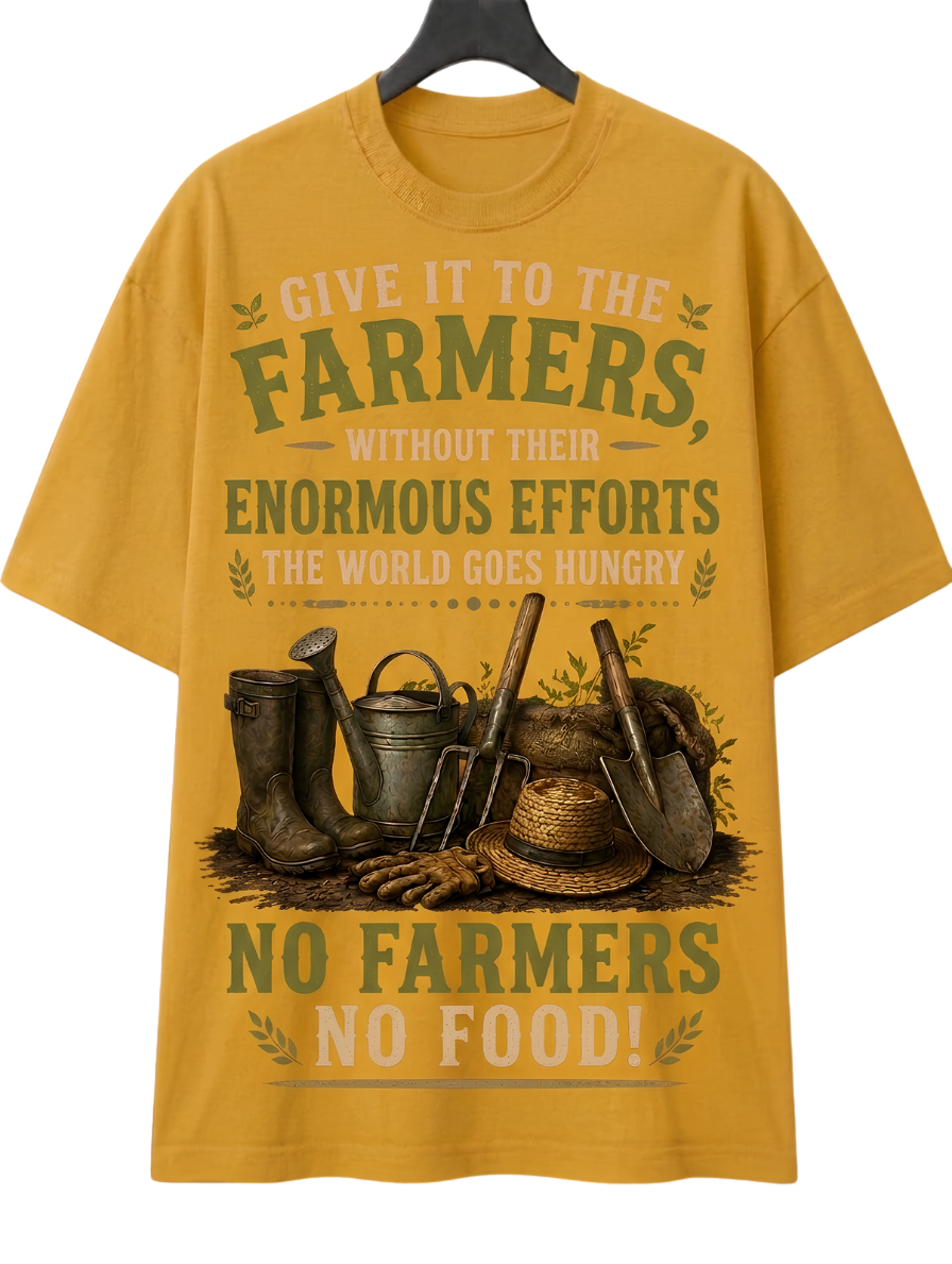 Farmers Matter T-Shirt — "No Farmers No Food" Graphic Tee