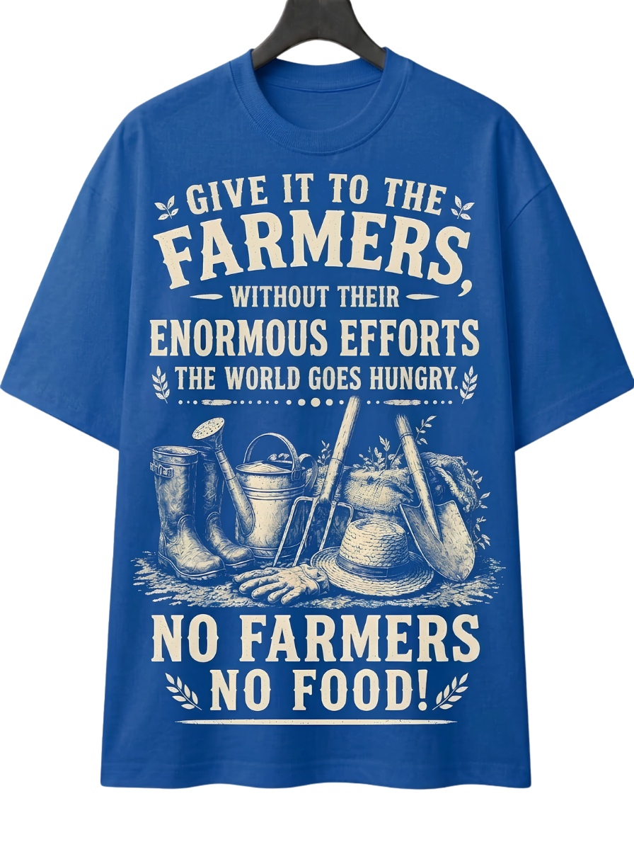 Farmers Matter T-Shirt — "No Farmers No Food" Graphic Tee