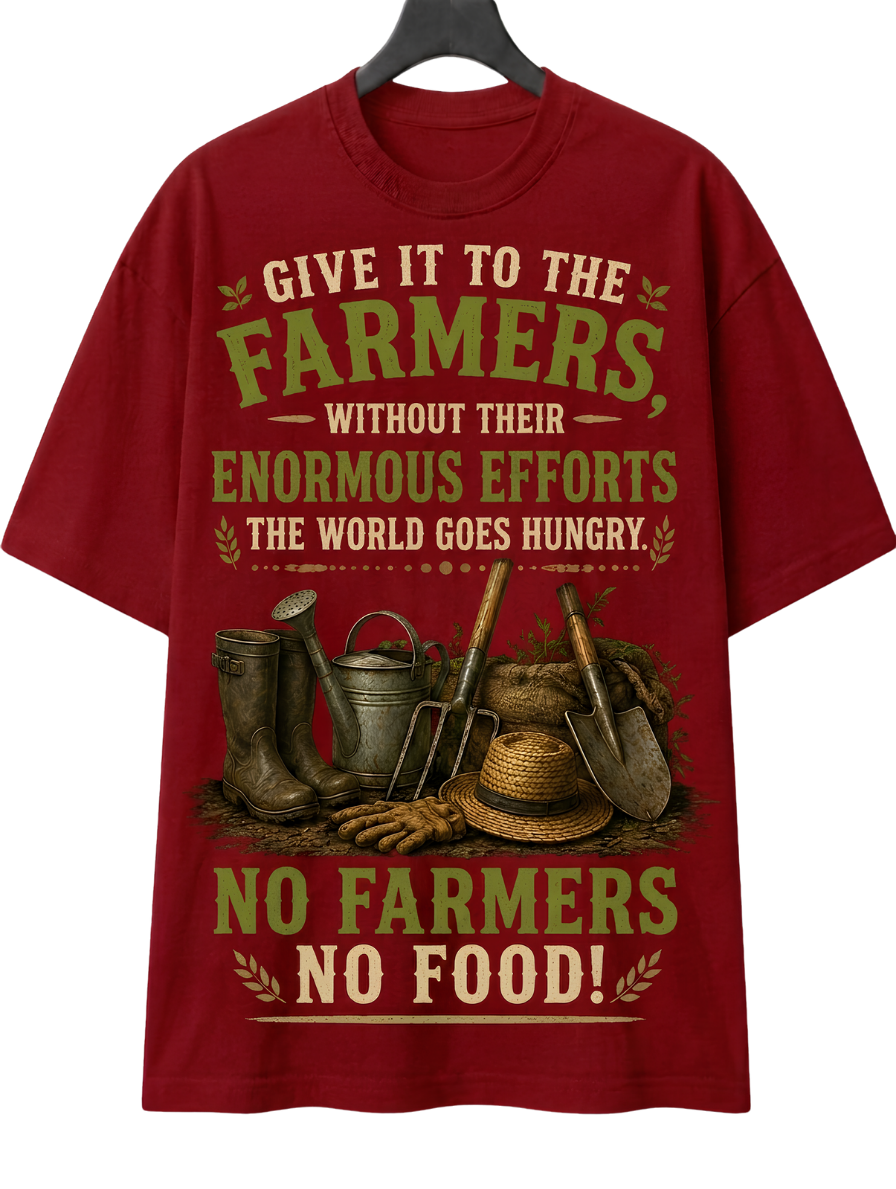 Farmers Matter T-Shirt — "No Farmers No Food" Graphic Tee