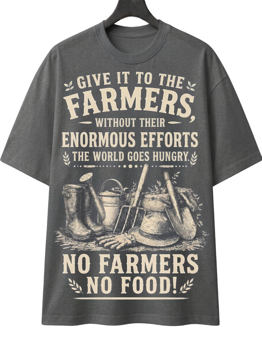 Farmers Matter T-Shirt — "No Farmers No Food" Graphic Tee