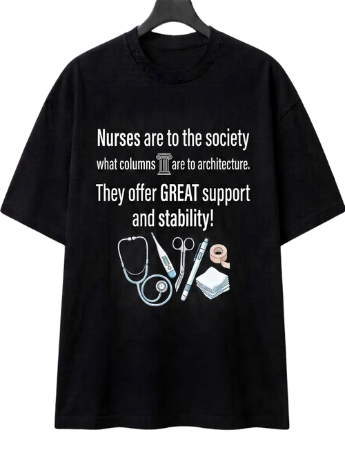 Awareness & Support T-Shirt — "Women are the backbone of communities" Design