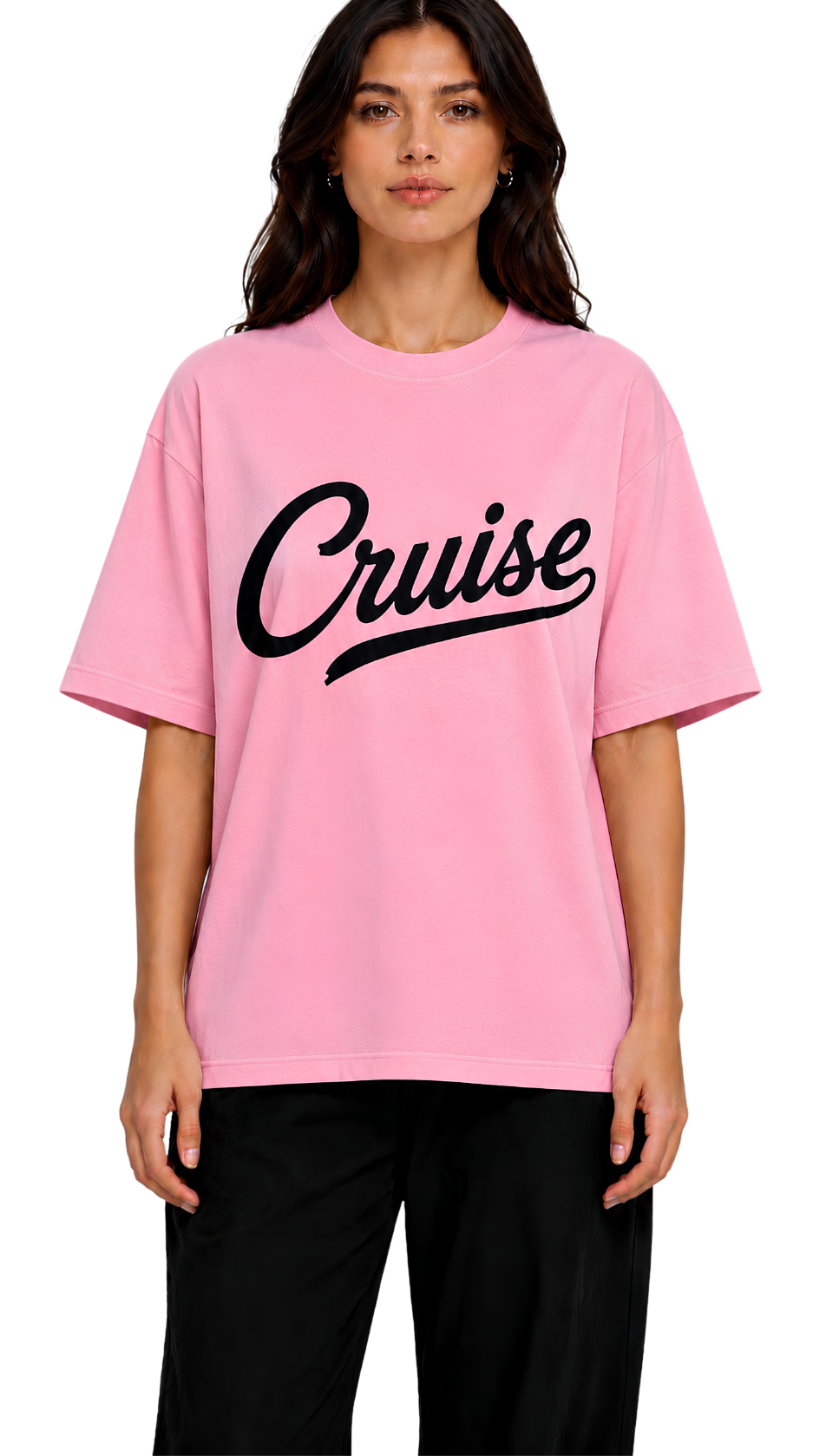 Cruise Graphic T-Shirt — Retro Pink Logo Tee