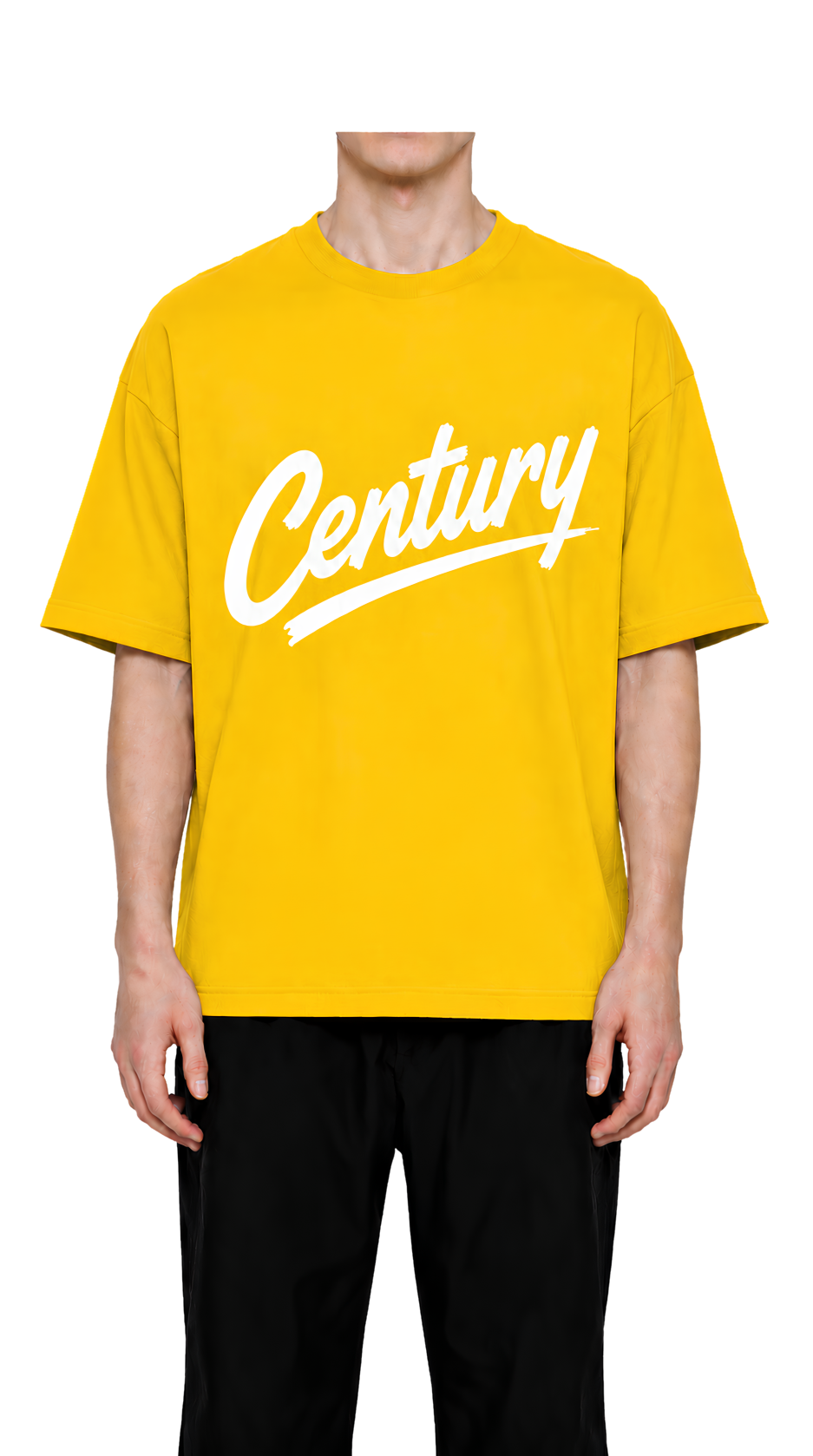 Century Graphic T-Shirt — Minimal Headless Figure Design