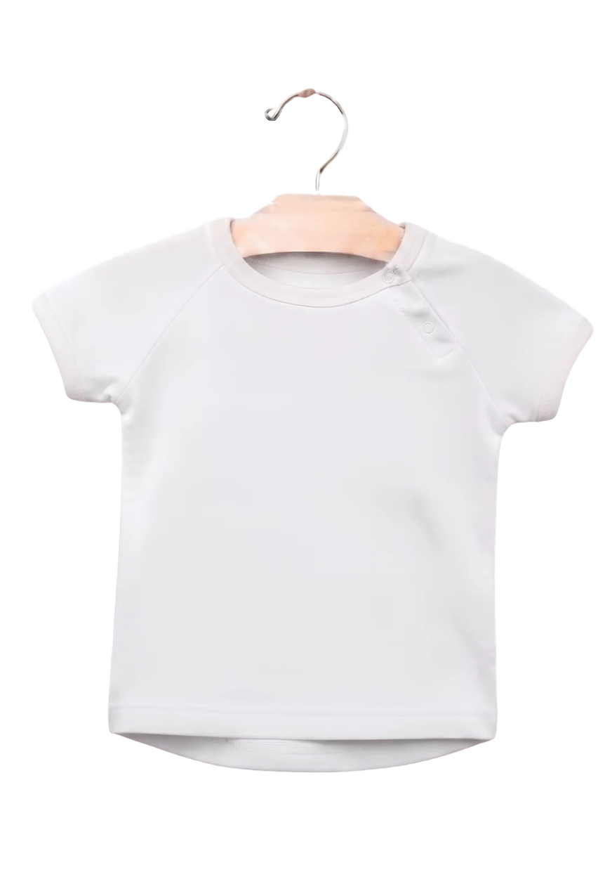 Baby Bodysuit with Red Shirt Hanger Graphic — Cute Newborn Onesie