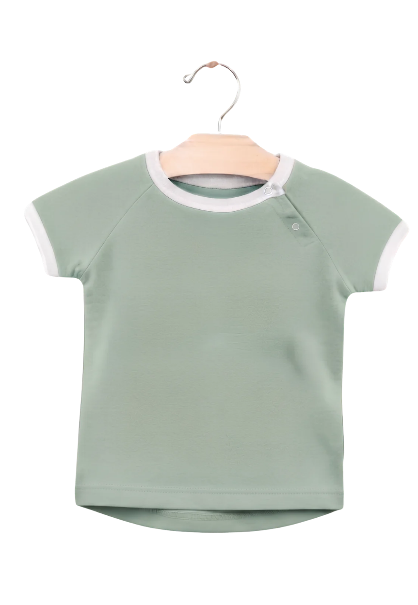 Baby Bodysuit with Red Shirt Hanger Graphic — Cute Newborn Onesie