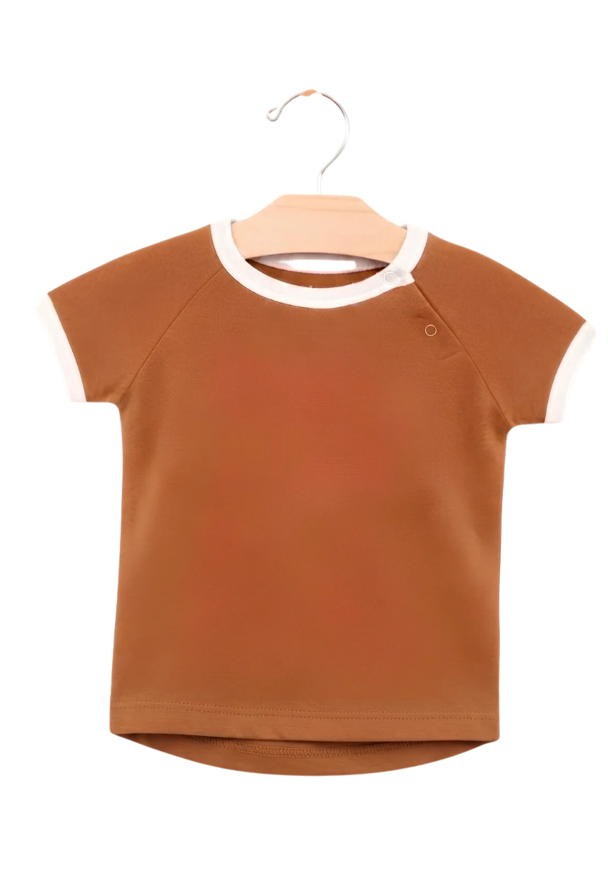 Baby Bodysuit with Red Shirt Hanger Graphic — Cute Newborn Onesie