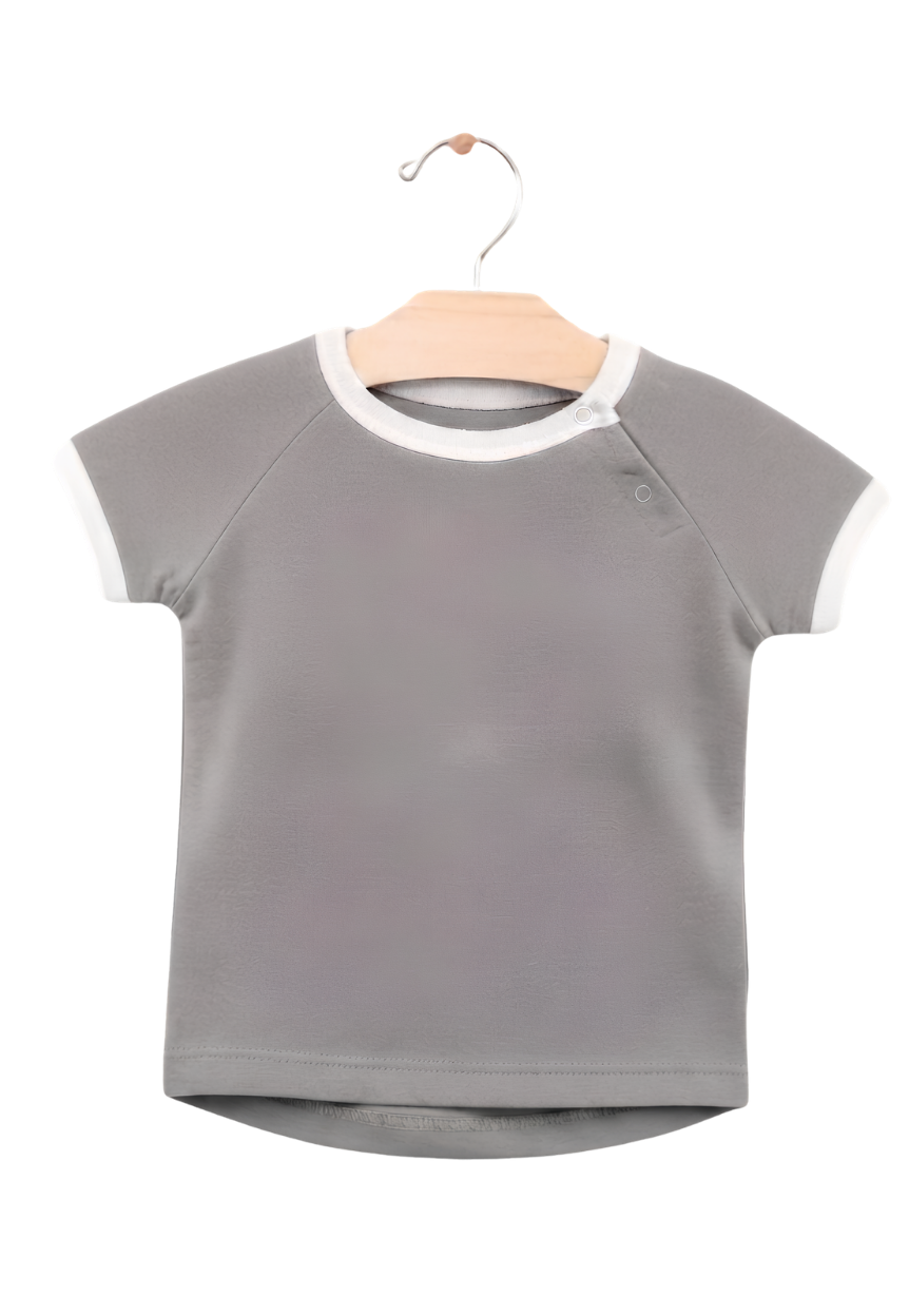 Baby Bodysuit with Red Shirt Hanger Graphic — Cute Newborn Onesie