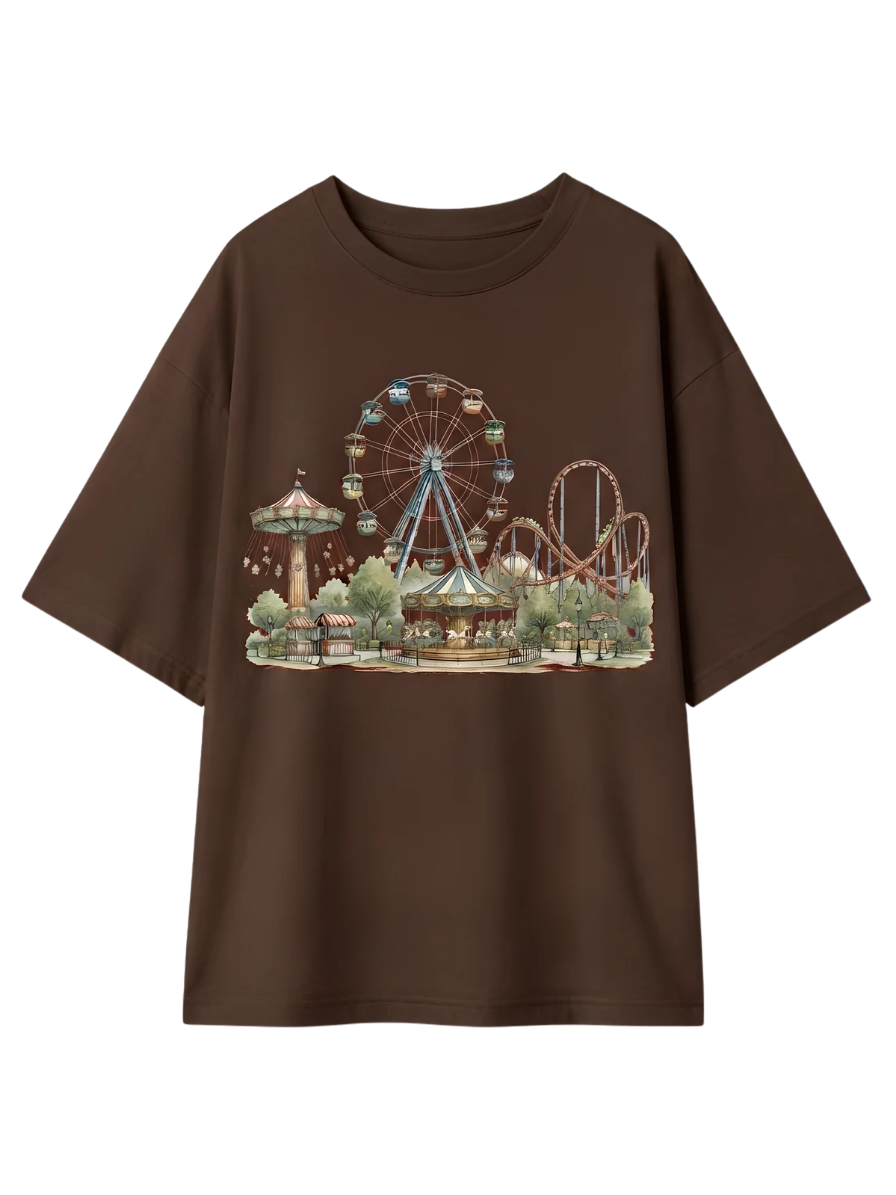 Retro Street T-Shirt – Vintage Cityscape Graphic Tee