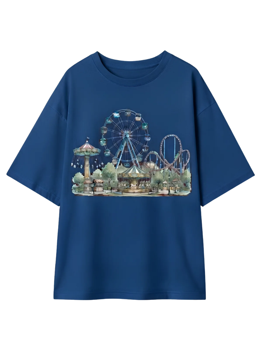 Retro Street T-Shirt – Vintage Cityscape Graphic Tee