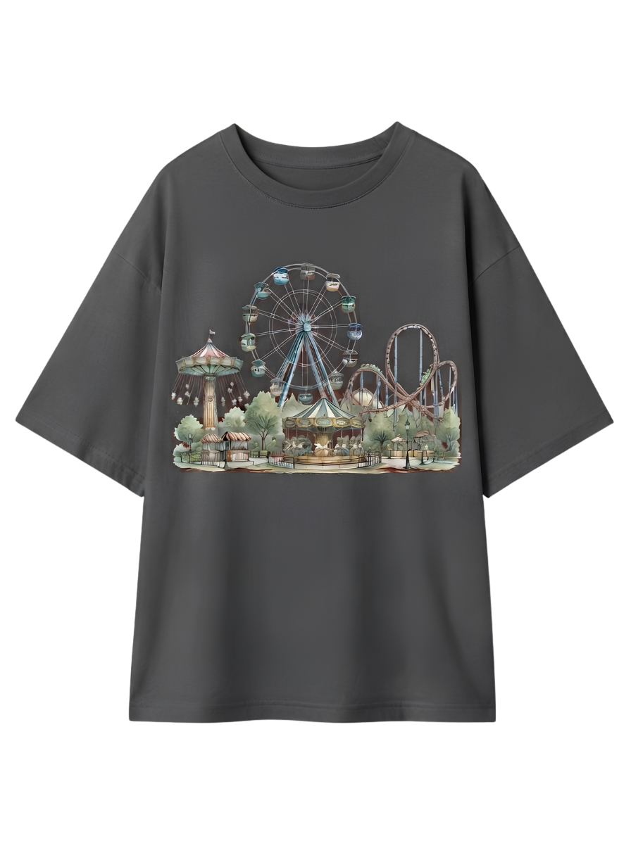 Retro Street T-Shirt – Vintage Cityscape Graphic Tee