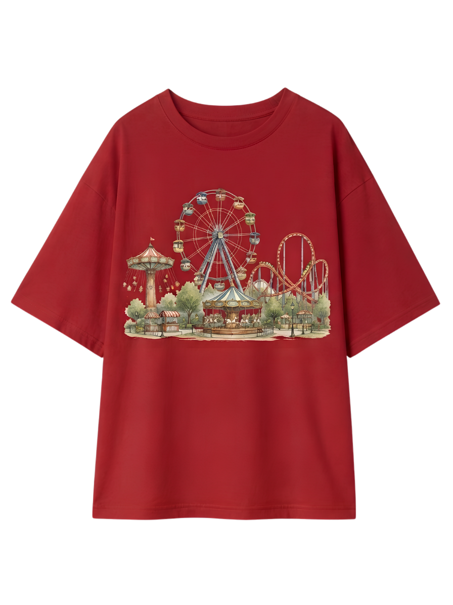 Retro Street T-Shirt – Vintage Cityscape Graphic Tee