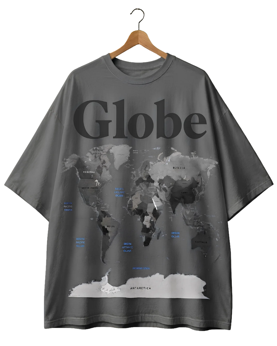 Globe World Map T-Shirt — Vintage Travel Tee