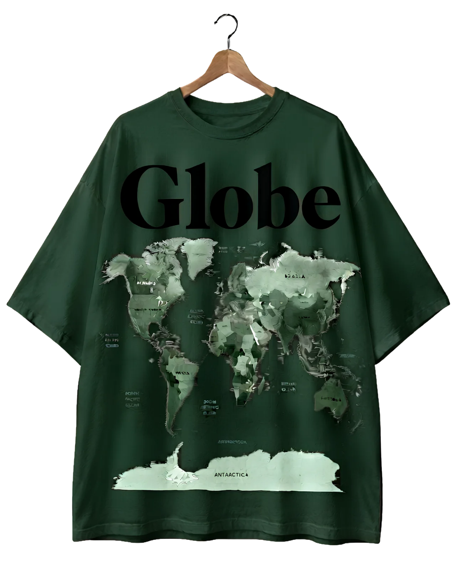 Globe World Map T-Shirt — Vintage Travel Tee