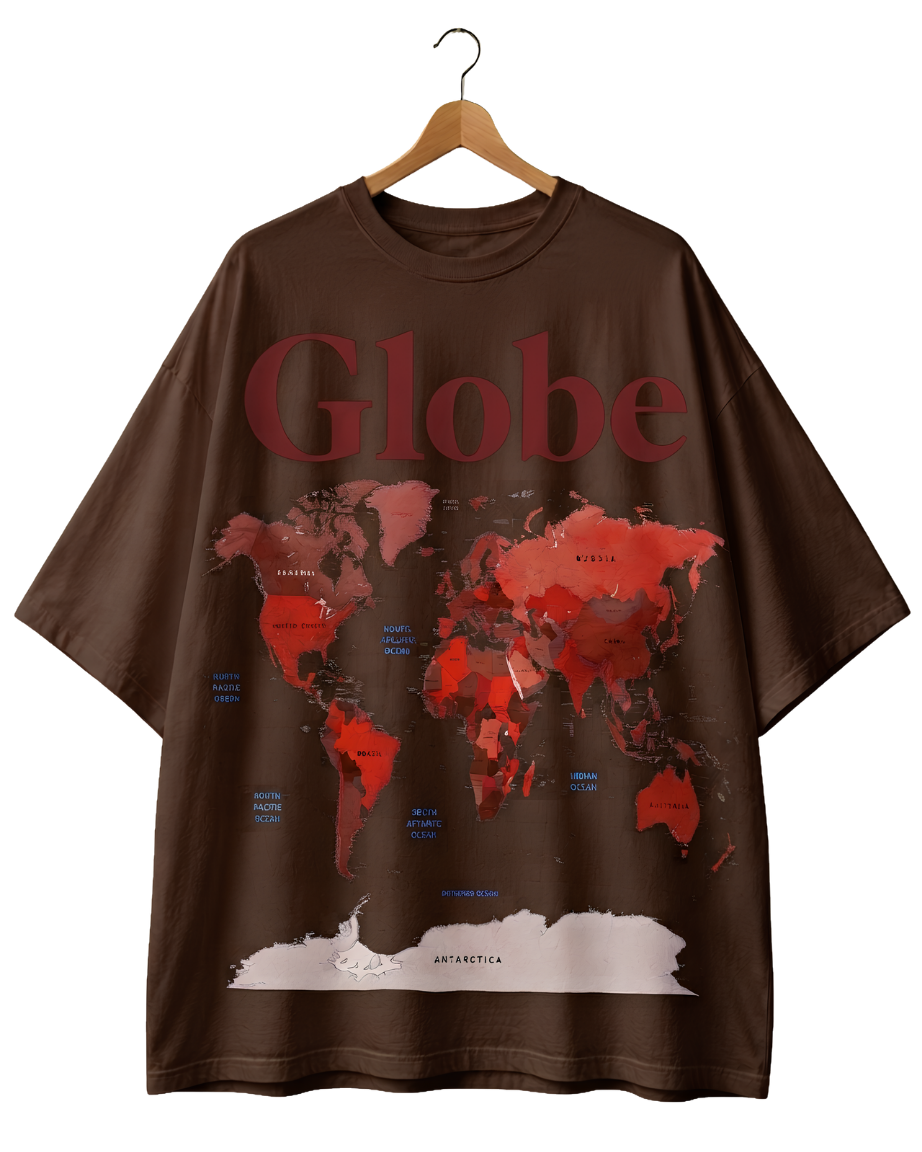 Globe World Map T-Shirt — Vintage Travel Tee