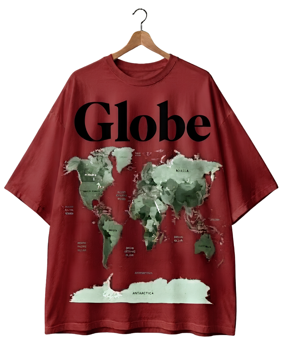 Globe World Map T-Shirt — Vintage Travel Tee