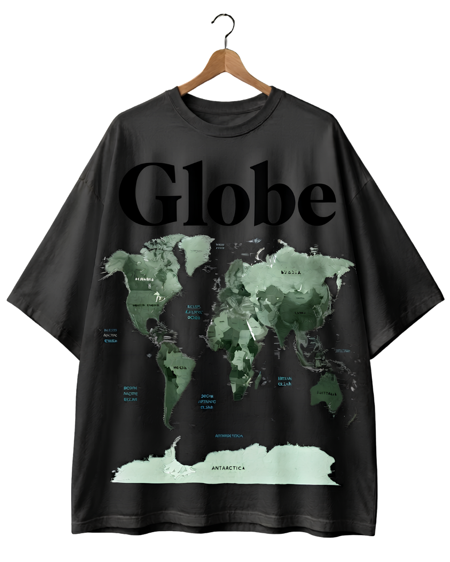 Globe World Map T-Shirt — Vintage Travel Tee