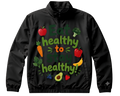 Eat Healthy Stay Cute Hooded Long Sleeve Tee