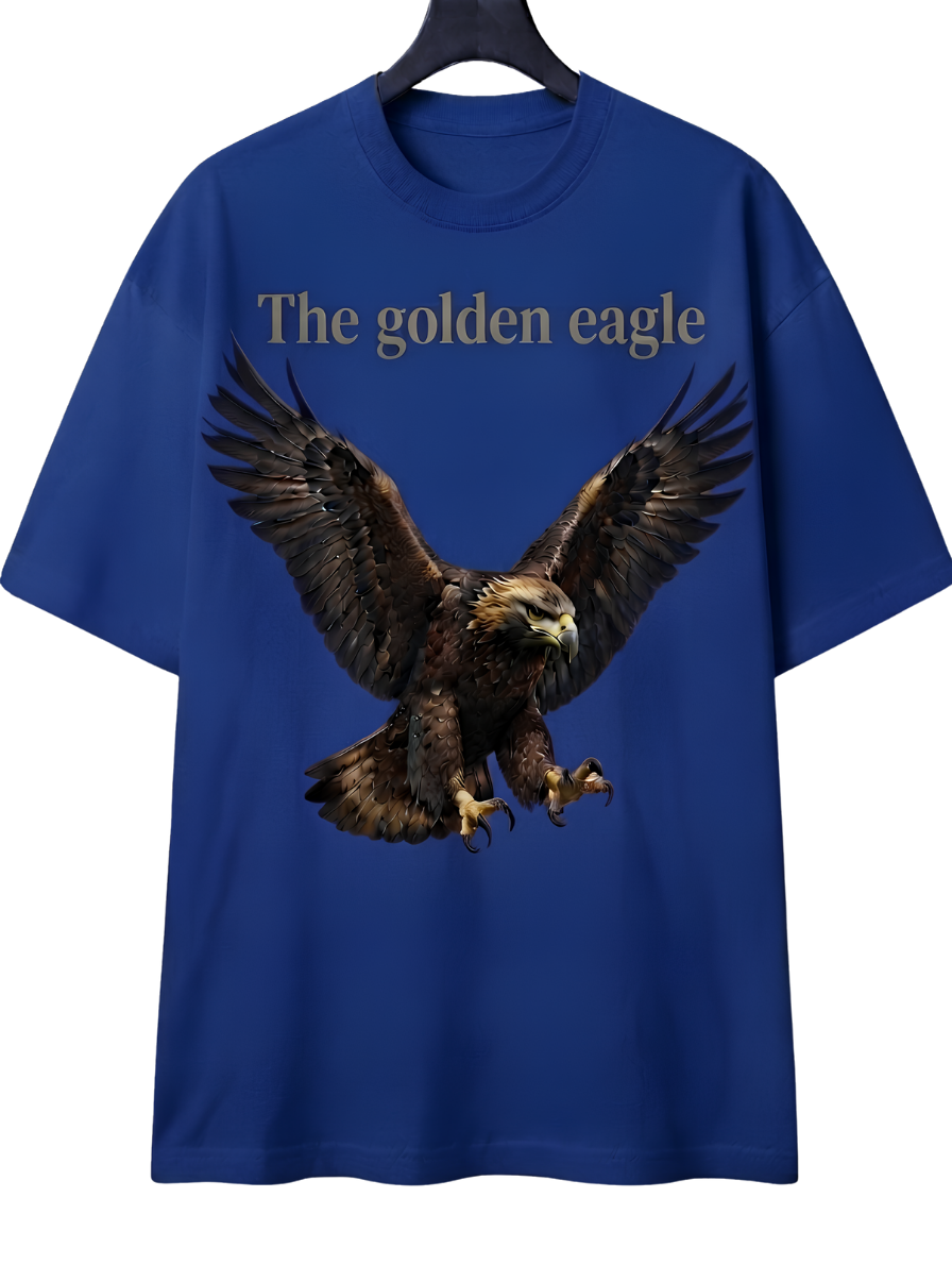 Eagle Graphic T-Shirt — Vintage Soaring Eagle Design ('be golden eagle')
